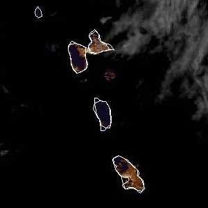 météo tropicale : Image satellite .