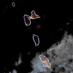 météo tropicale : Image satellite .