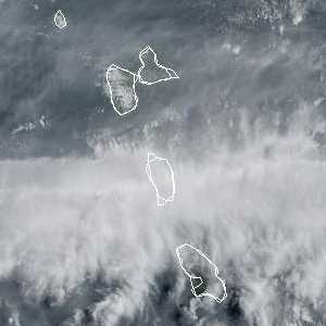 météo tropicale : Image satellite .
