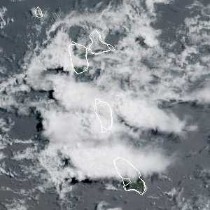 météo tropicale : Image satellite .