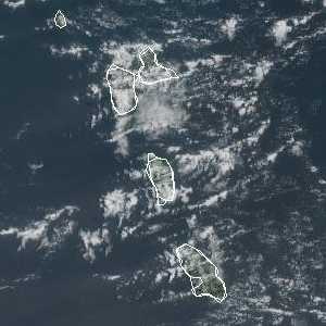 météo tropicale : Image satellite .