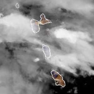 météo tropicale : Image satellite .