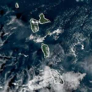 météo tropicale : Image satellite .