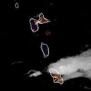 météo tropicale : Image satellite .