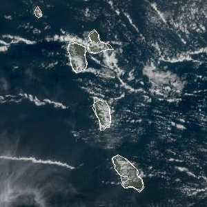 météo tropicale : Image satellite .