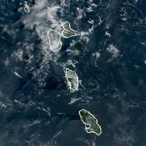 météo tropicale : Image satellite .