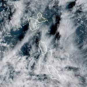 météo tropicale : Image satellite .