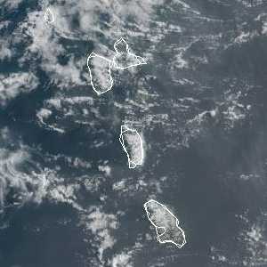 météo tropicale : Image satellite .