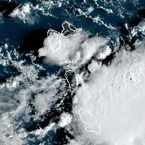météo tropicale : Image satellite .