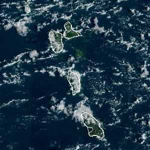 météo tropicale : Image satellite .
