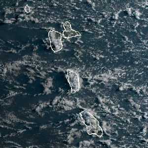 météo tropicale : Image satellite .