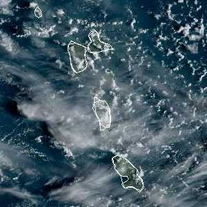 météo tropicale : Image satellite .