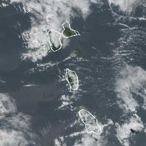 météo tropicale : Image satellite .