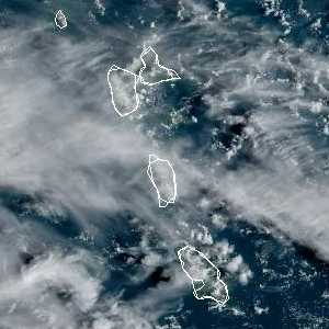 météo tropicale : Image satellite .