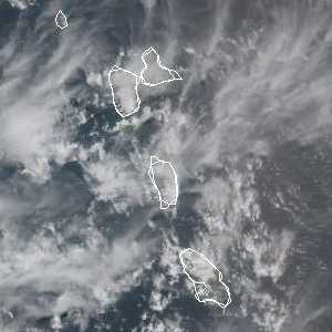 météo tropicale : Image satellite .