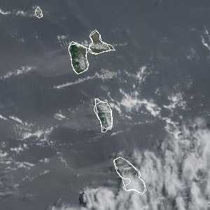 météo tropicale : Image satellite .