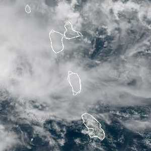météo tropicale : Image satellite .