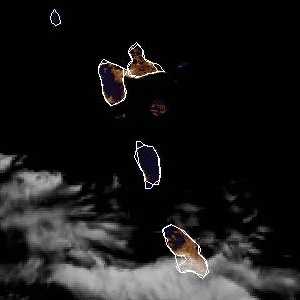 météo tropicale : Image satellite .