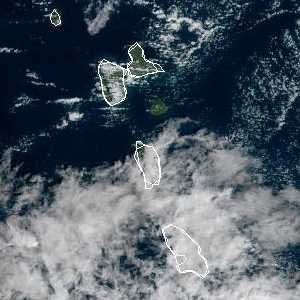 météo tropicale : Image satellite .