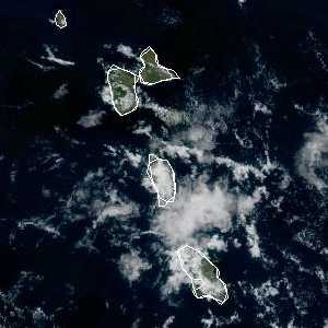 météo tropicale : Image satellite .