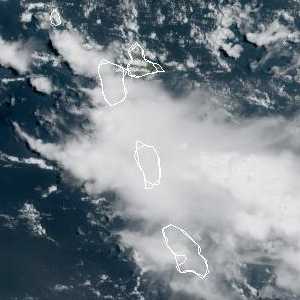 météo tropicale : Image satellite .