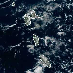 météo tropicale : Image satellite .