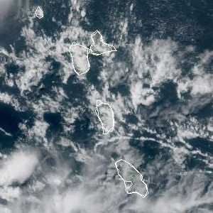 météo tropicale : Image satellite .