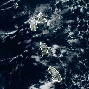 météo tropicale : Image satellite .