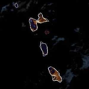 météo tropicale : Image satellite .