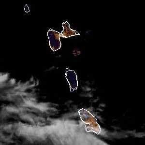 météo tropicale : Image satellite .