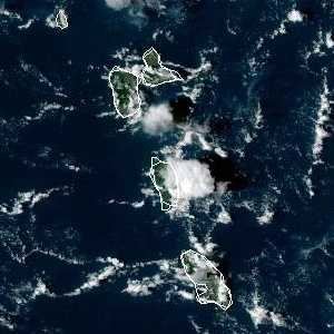 météo tropicale : Image satellite .