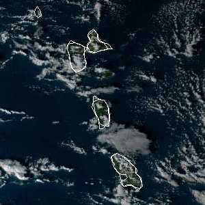 météo tropicale : Image satellite .