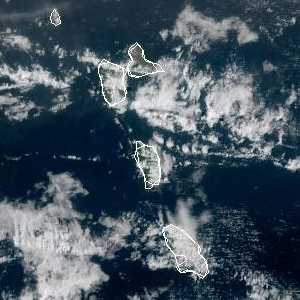 météo tropicale : Image satellite .