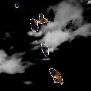 météo tropicale : Image satellite .