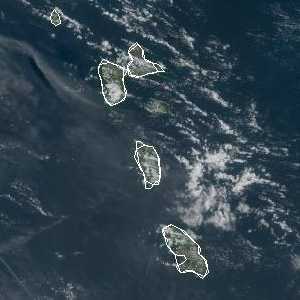 météo tropicale : Image satellite .