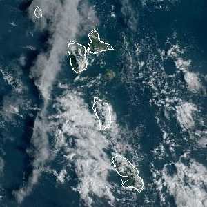 météo tropicale : Image satellite .