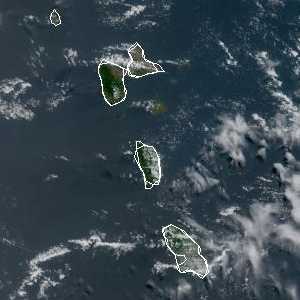 météo tropicale : Image satellite .