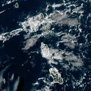 météo tropicale : Image satellite .