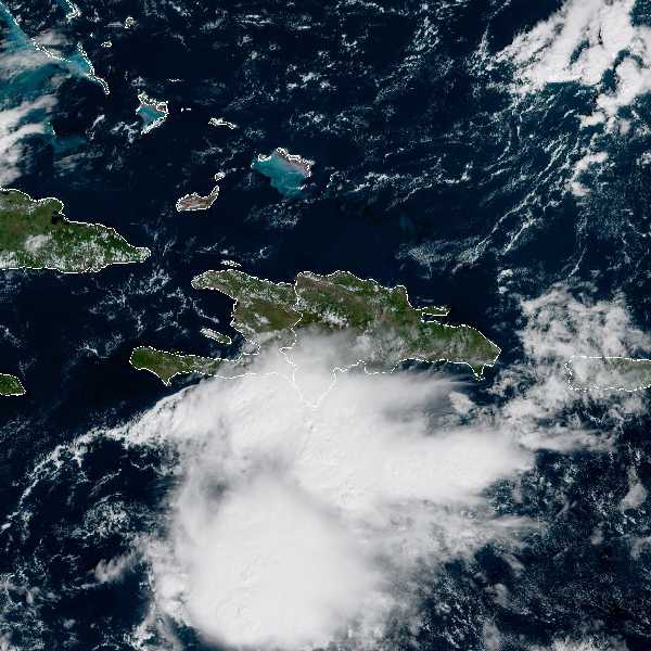 météo tropicale : Image satellite .