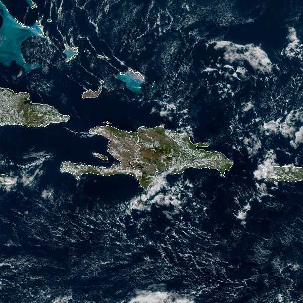 météo tropicale : Image satellite .