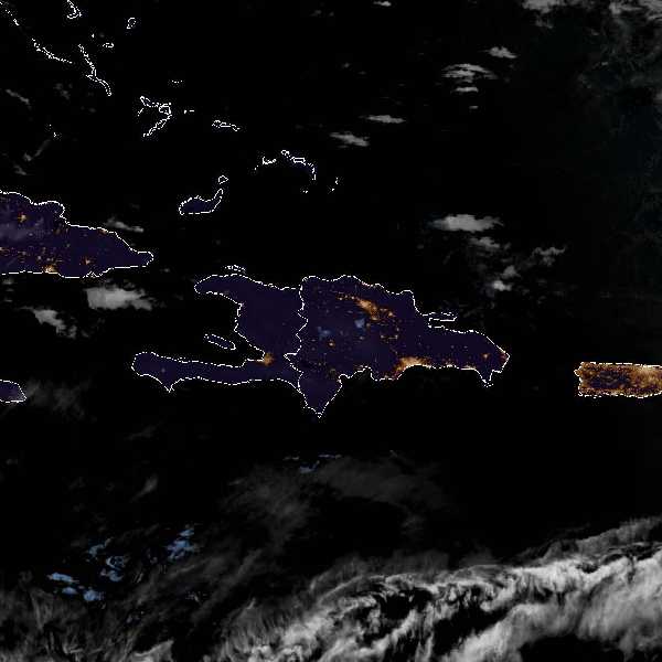 météo tropicale : Image satellite .