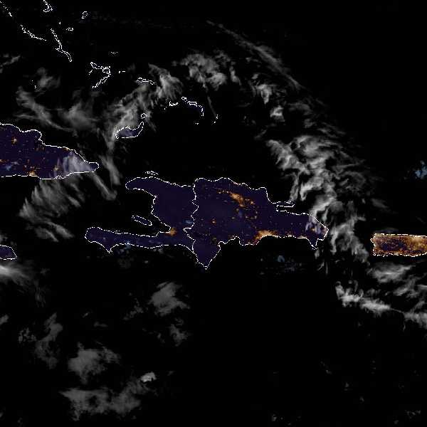 météo tropicale : Image satellite .