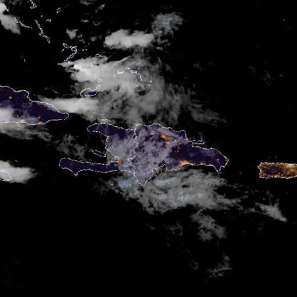 météo tropicale : Image satellite .