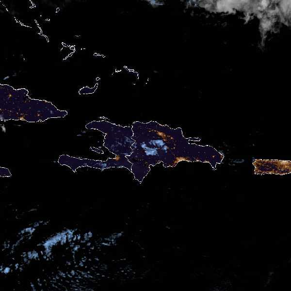 météo tropicale : Image satellite .