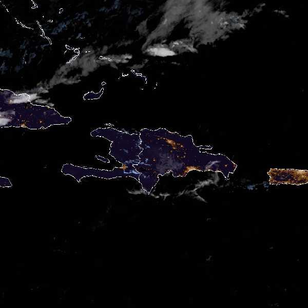 météo tropicale : Image satellite .