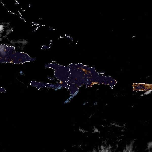 météo tropicale : Image satellite .