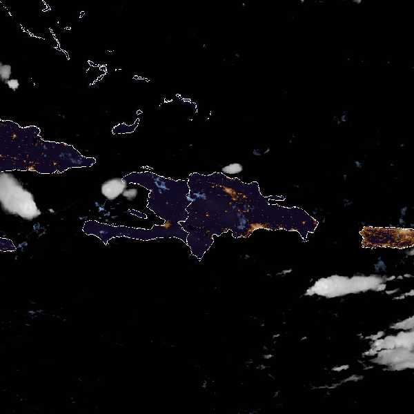 météo tropicale : Image satellite .