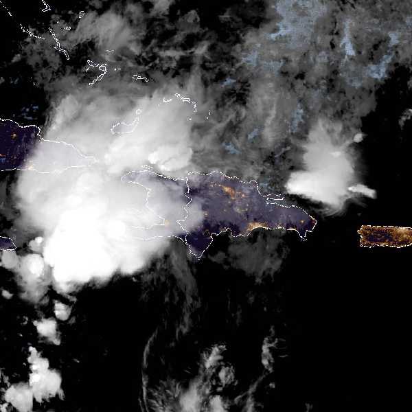 météo tropicale : Image satellite .
