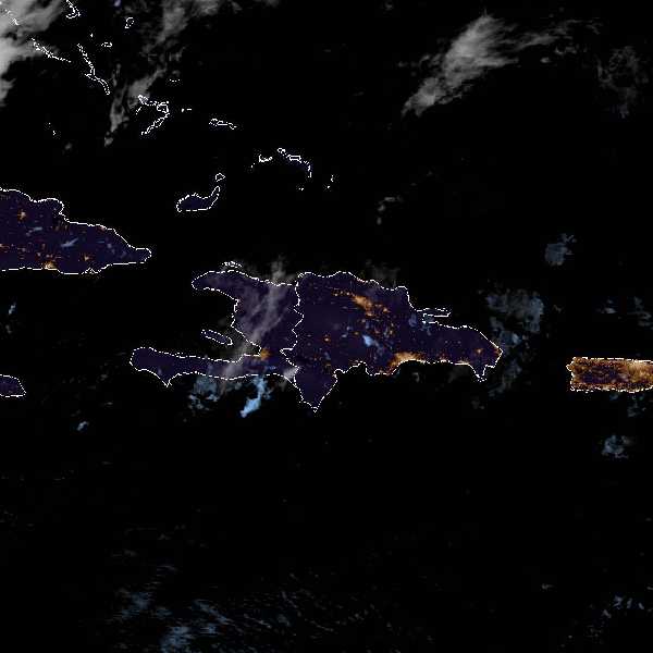 météo tropicale : Image satellite .