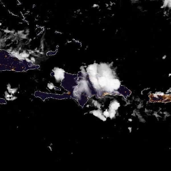 météo tropicale : Image satellite .